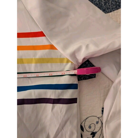 Harlow And Lloyd Mens Rainbow Striped Pride Bomber Jacket Size XXL - Picture 10 of 12